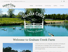 Tablet Screenshot of grahamcreekfarm.com